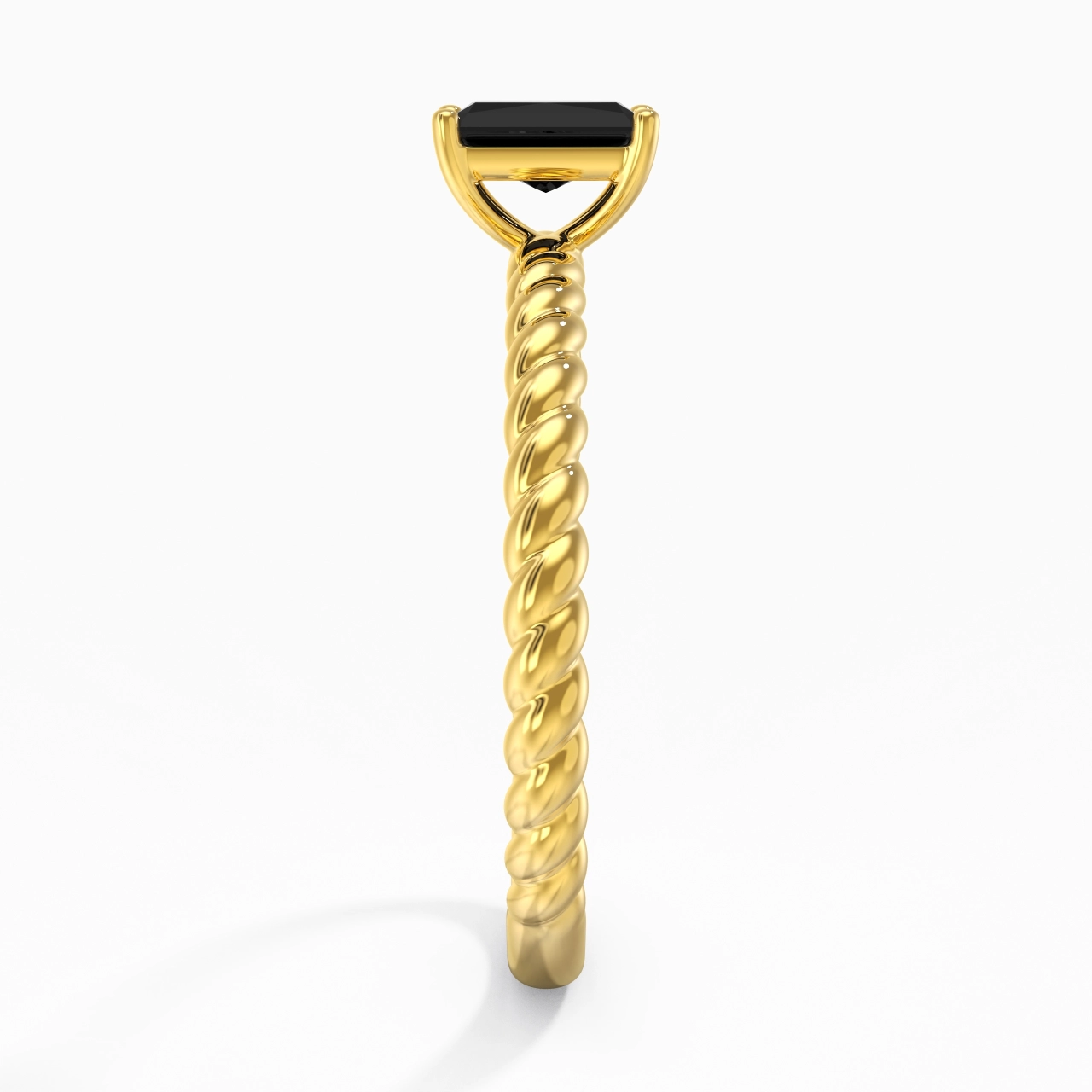 Modern Radiant 0.80ct Cubic Zirconia Engagement Ring