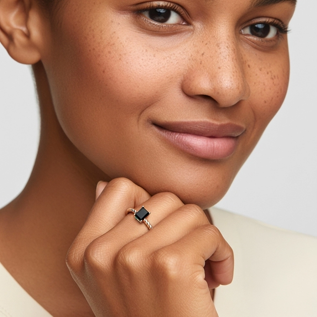 Modern Radiant 2.00ct Cubic Zirconia Engagement Ring