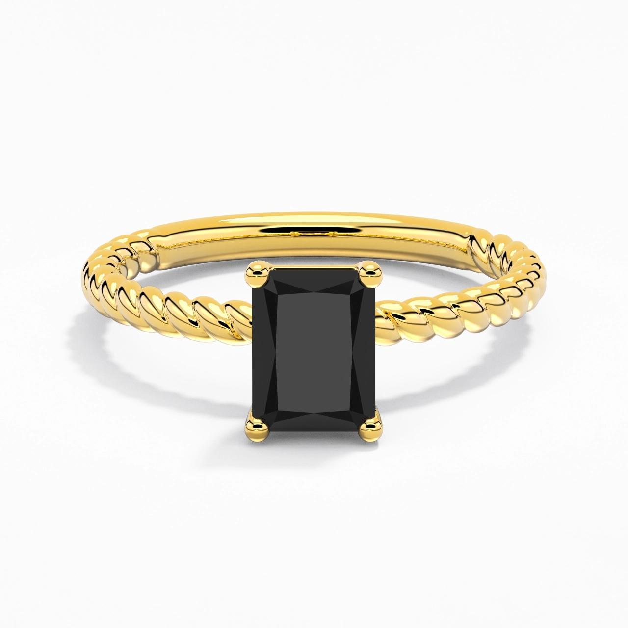 Modern Radiant 2.00ct Cubic Zirconia Engagement Ring