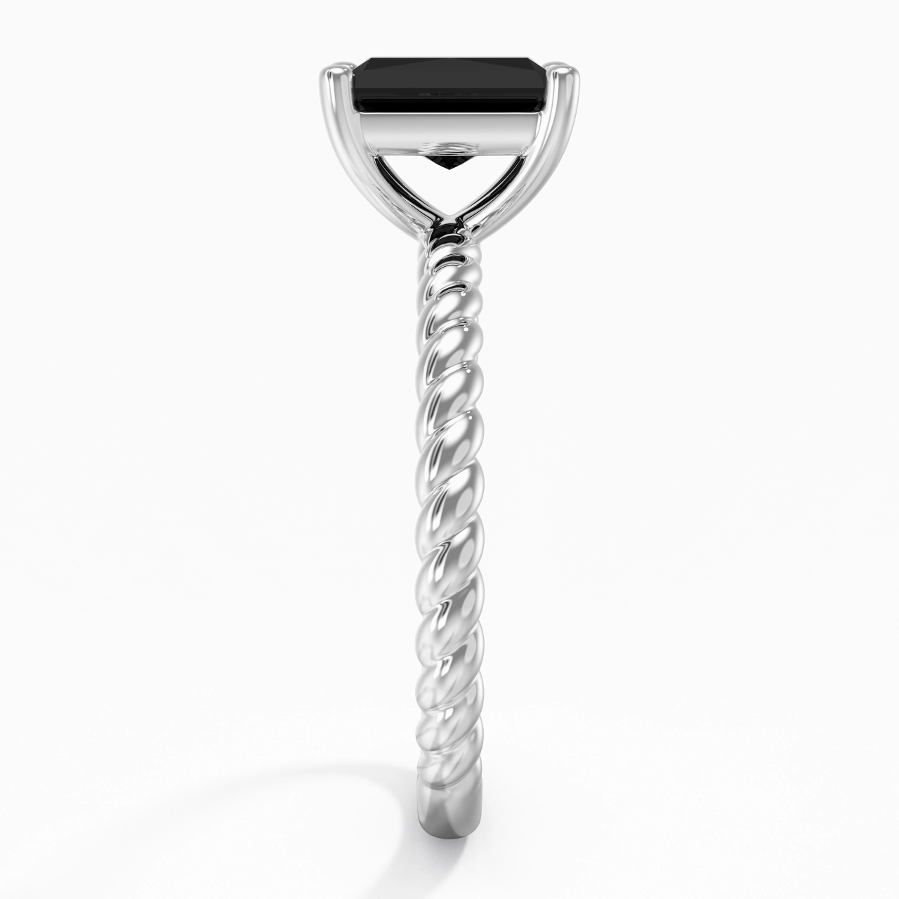 Modern Radiant 2.00ct Cubic Zirconia Engagement Ring