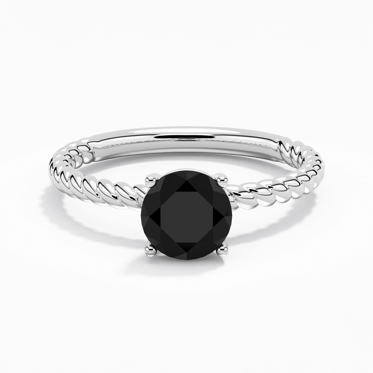 Modern Round 1.50ct Cubic Zirconia Engagement Ring