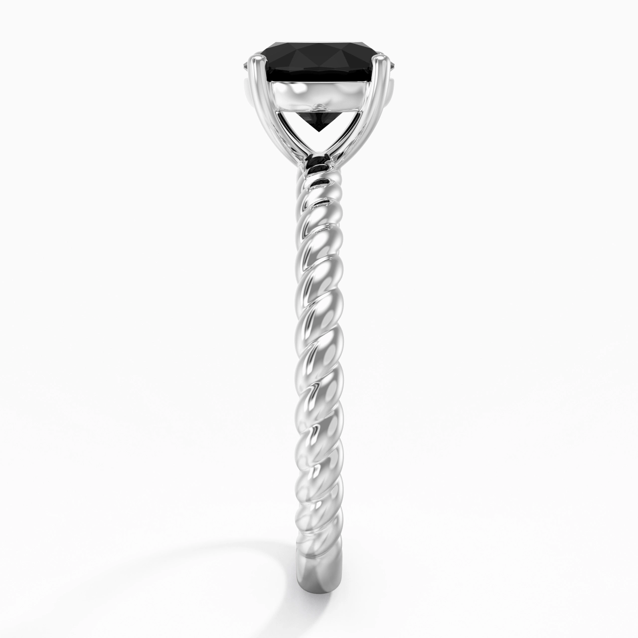 Modern Round 1.50ct Cubic Zirconia Engagement Ring