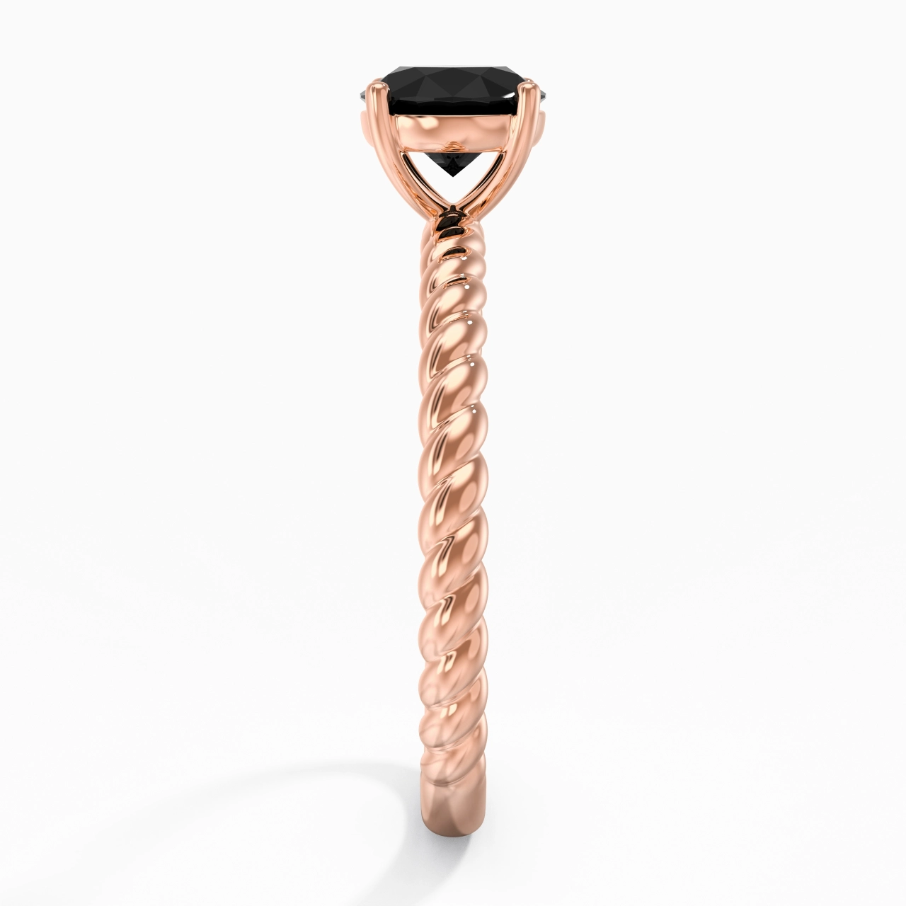 Modern Round 1.00ct Cubic Zirconia Engagement Ring