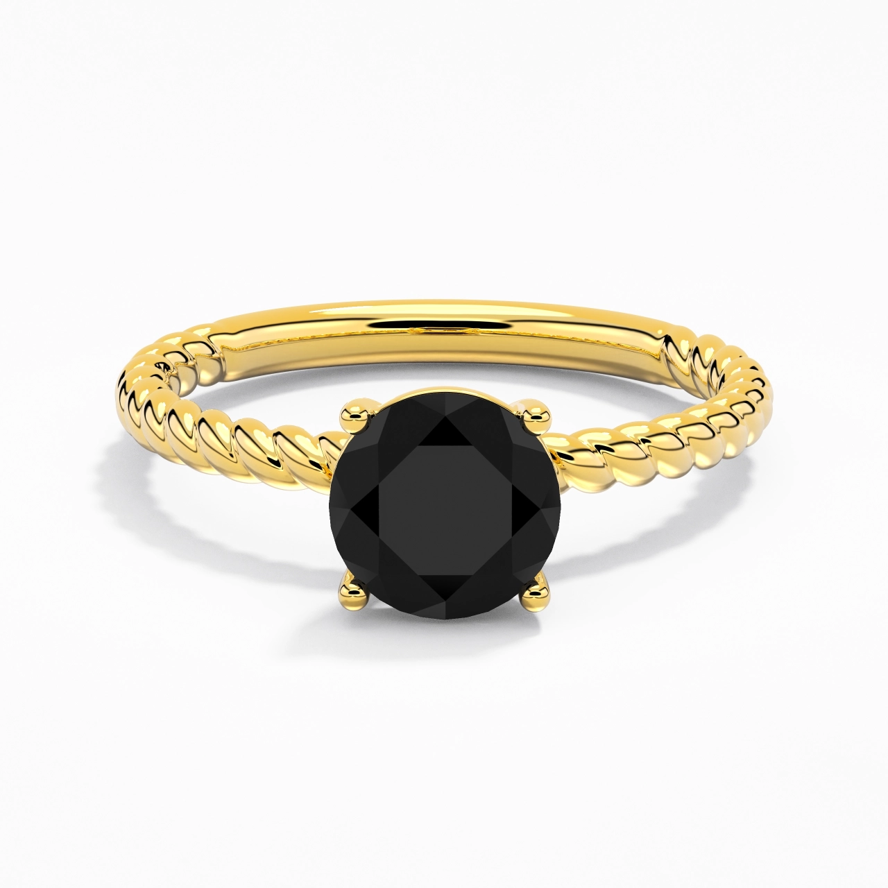Modern Round 2.00ct Cubic Zirconia Engagement Ring