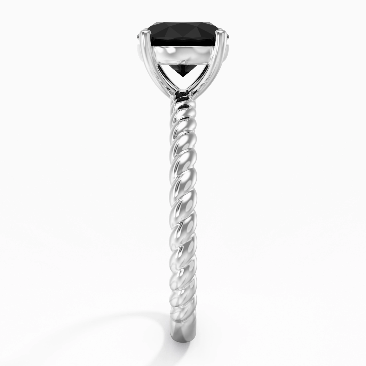 Modern Round 2.00ct Cubic Zirconia Engagement Ring