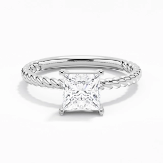 Moderne Princesse 2.00ct Moissanite Bague de fiançailles