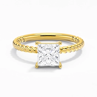 Modern Princess 2.00ct Moissanite Engagement Ring