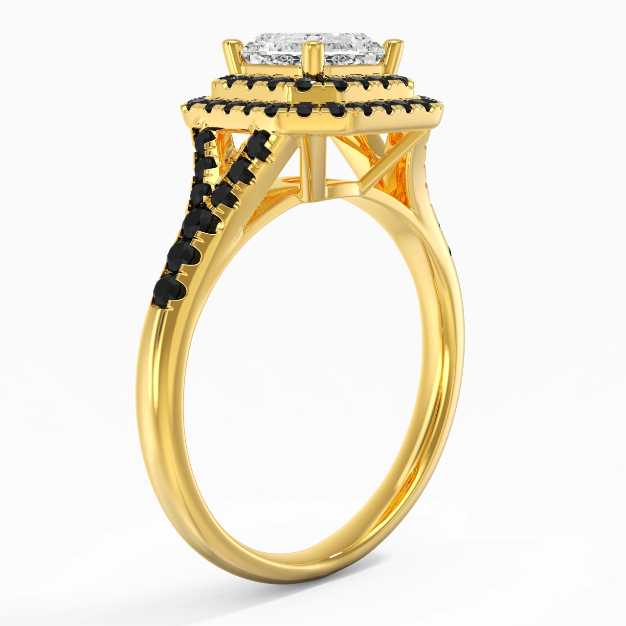 Luxury Asscher 1.00ct Cubic Zirconia Engagement Ring