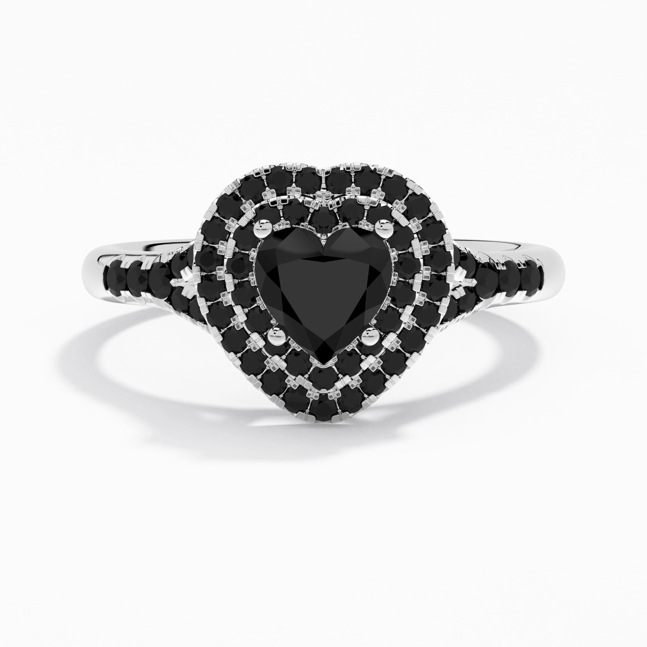 Luxury Heart 1.00ct Cubic Zirconia Engagement Ring
