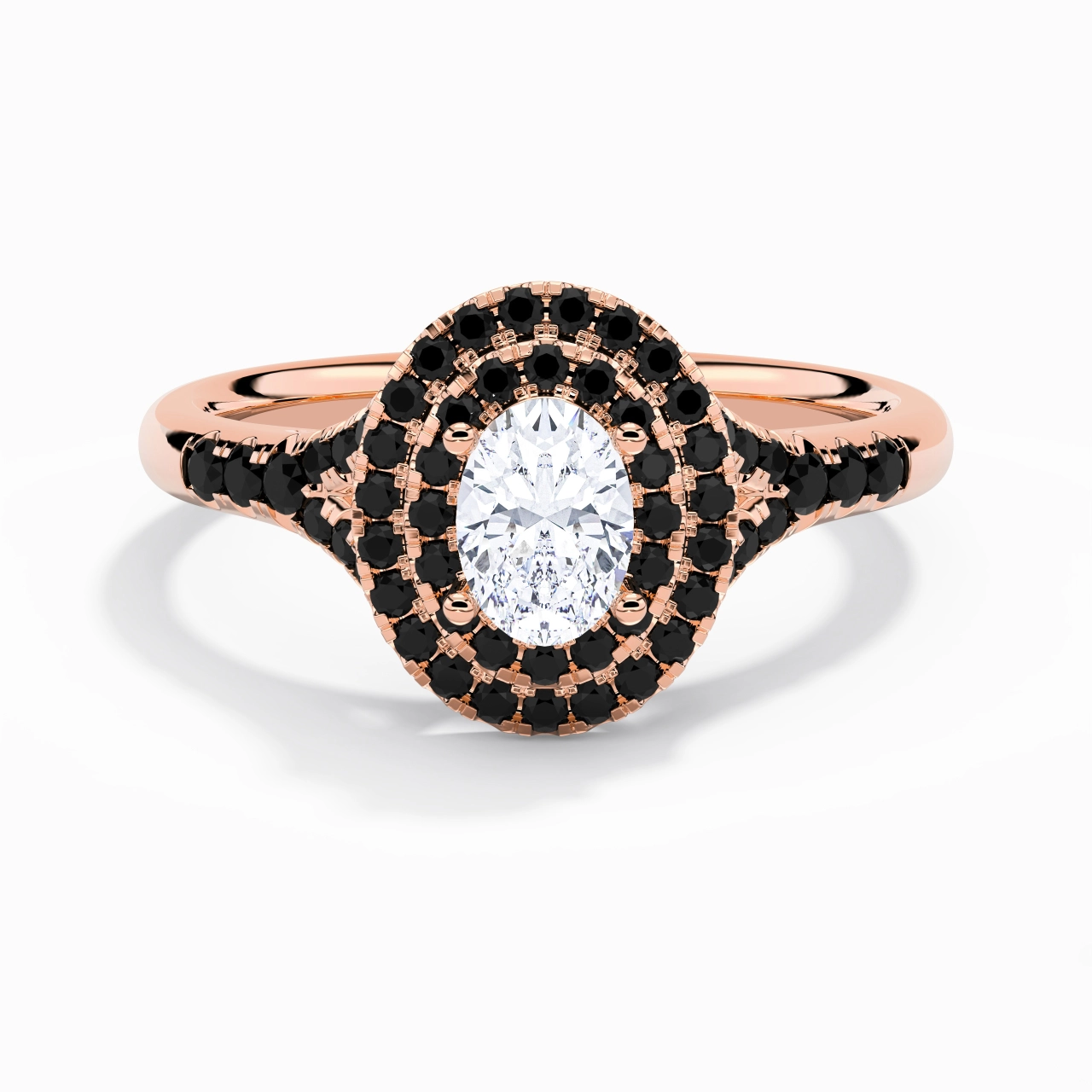 Luxury Oval 1.00ct Cubic Zirconia Engagement Ring