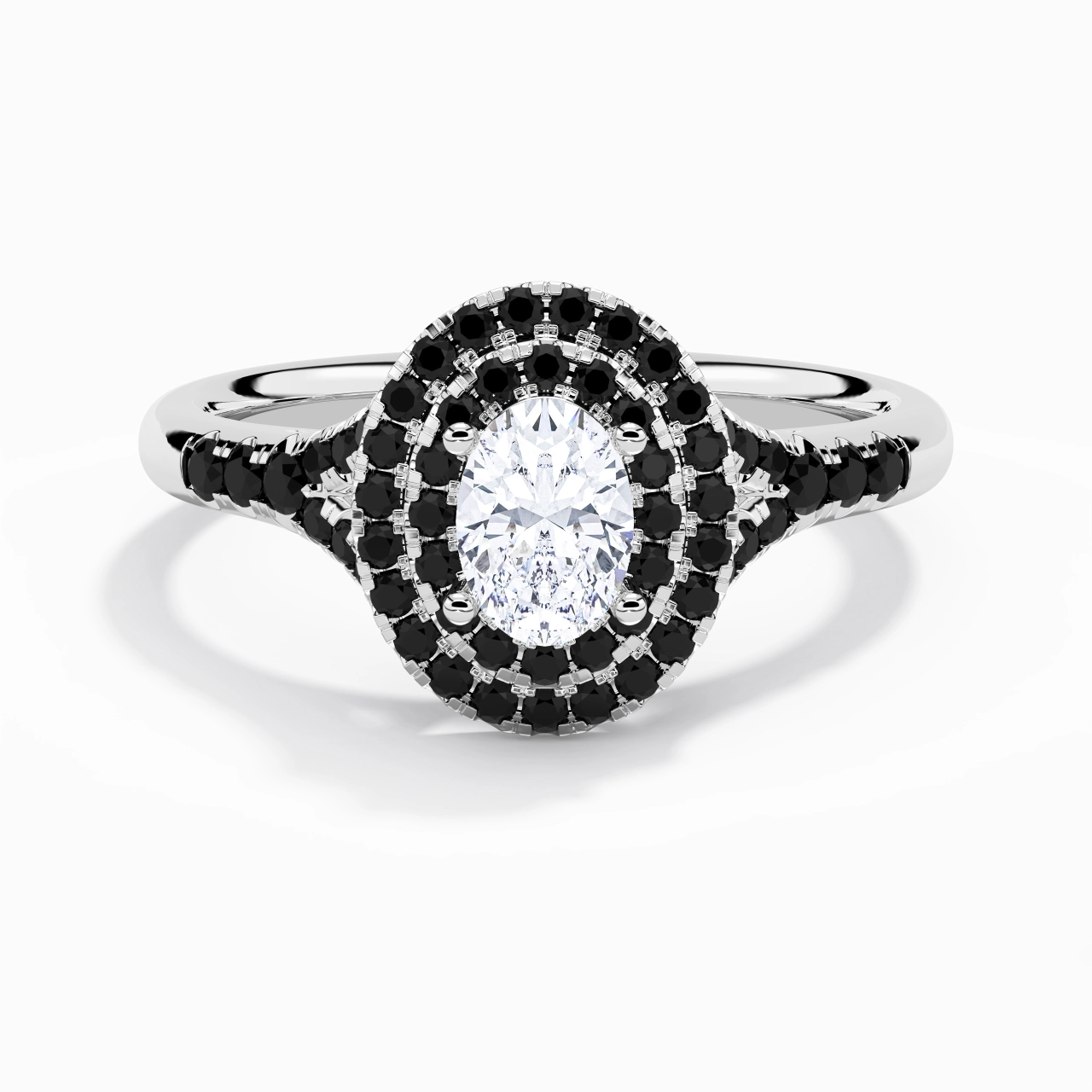 Luxury Oval 1.00ct Cubic Zirconia Engagement Ring