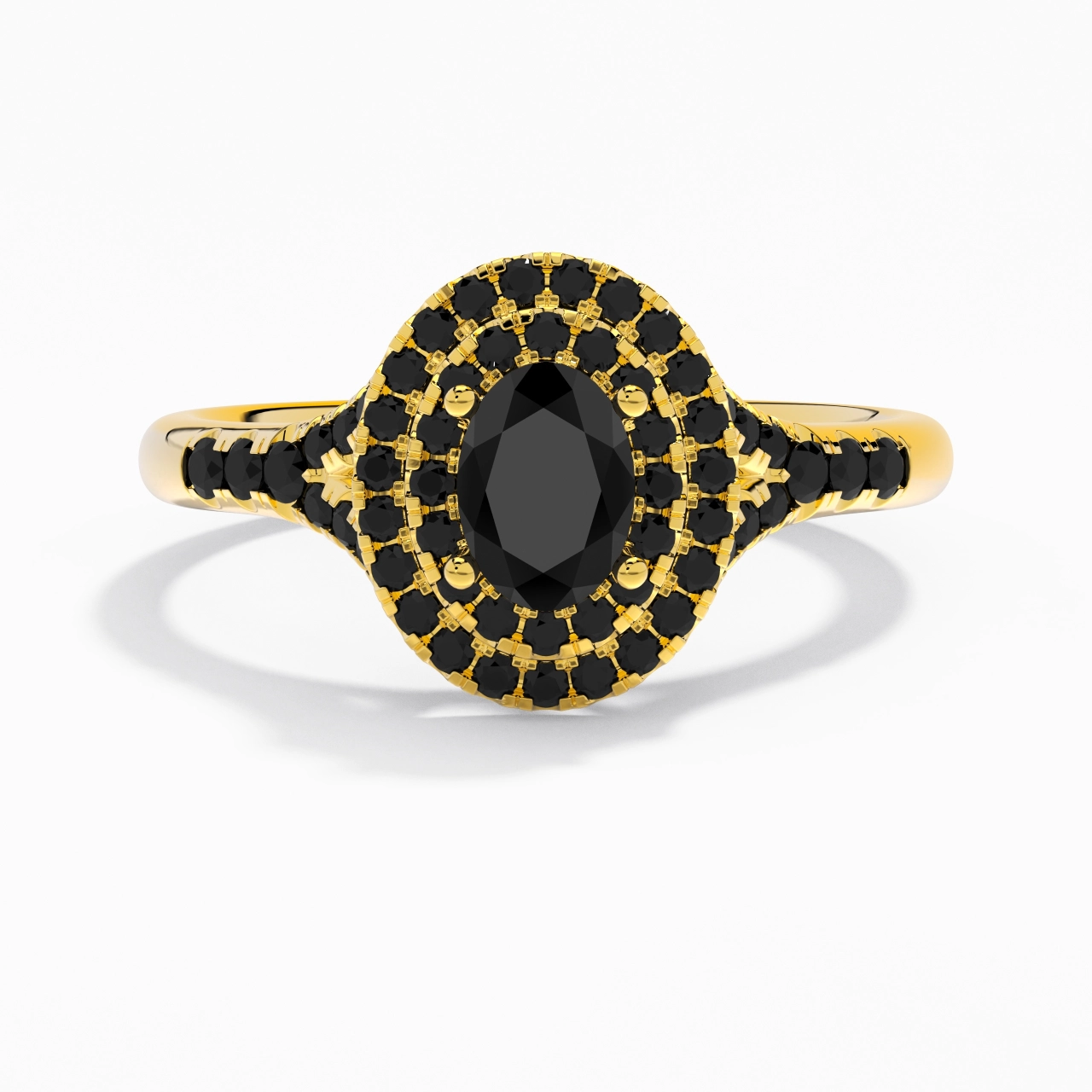 Lujo Ovalado 1.00ct Circonio cúbico Anillo de Compromiso