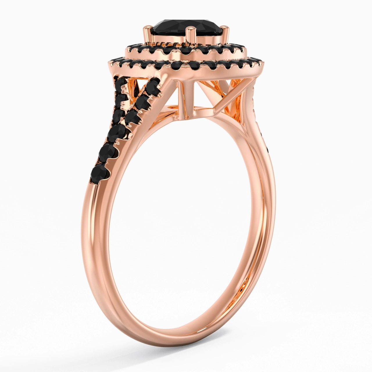 Lujo Ovalado 1.00ct Circonio cúbico Anillo de Compromiso