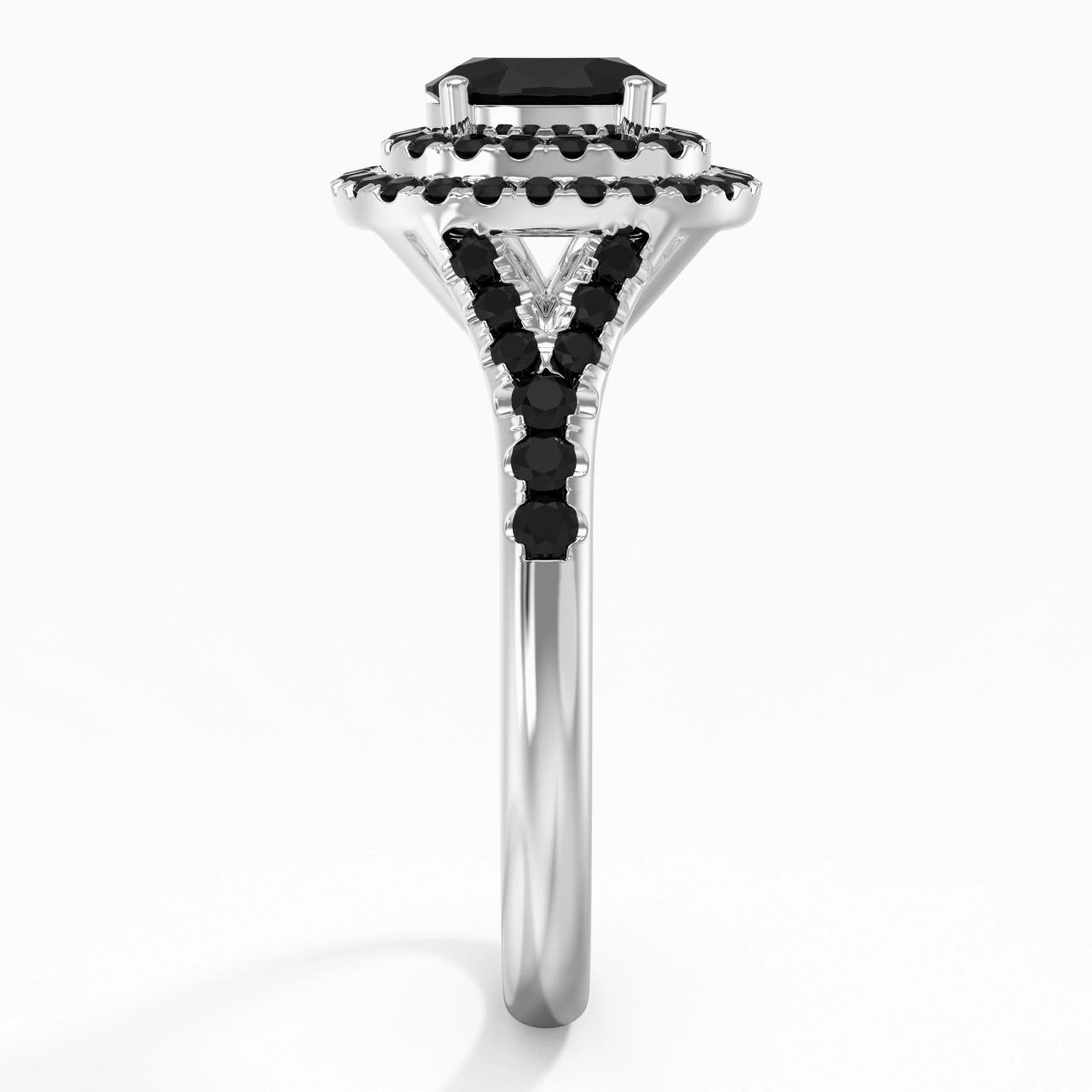 Lujo Ovalado 1.00ct Circonio cúbico Anillo de Compromiso