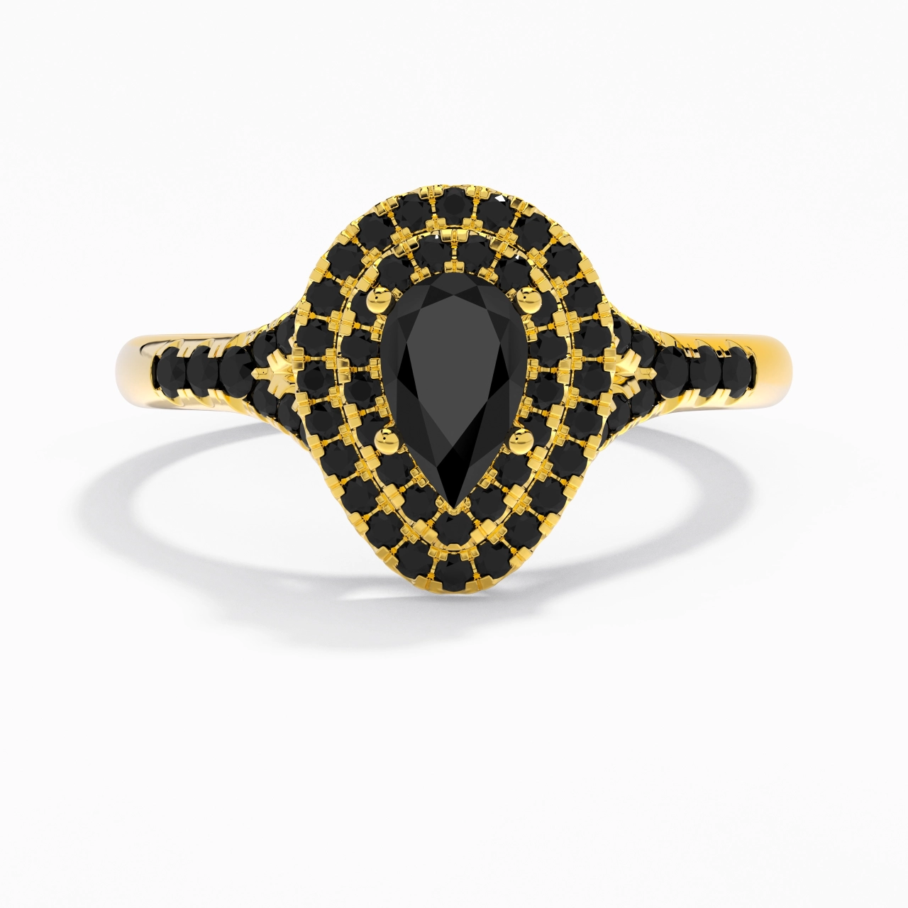 Luxury Pear 1.00ct Cubic Zirconia Engagement Ring