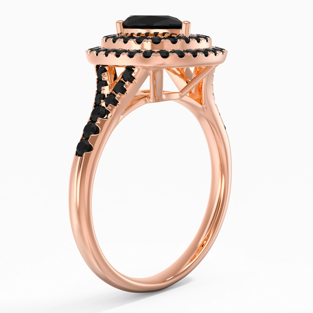 Lujo Pera 1.00ct Circonio cúbico Anillo de Compromiso