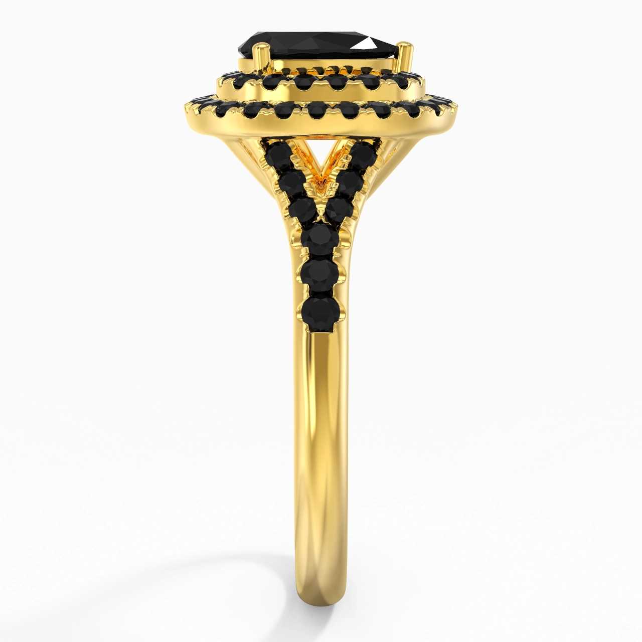 Luxury Pear 1.00ct Cubic Zirconia Engagement Ring