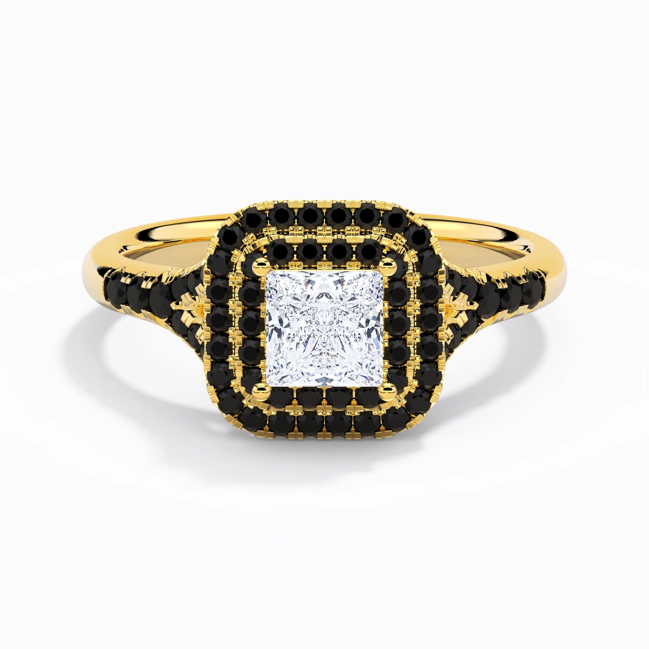 Luxury Princess 1.00ct Cubic Zirconia Engagement Ring