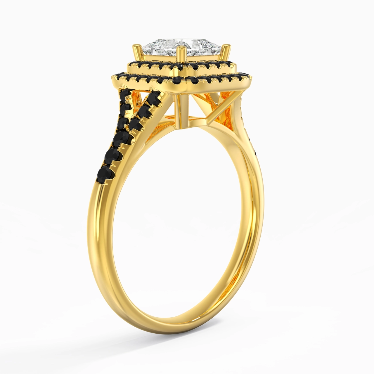 Luxury Princess 1.00ct Cubic Zirconia Engagement Ring