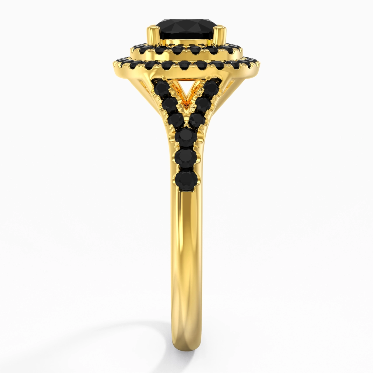 Lujo Redondo 1.00ct Circonio cúbico Anillo de Compromiso