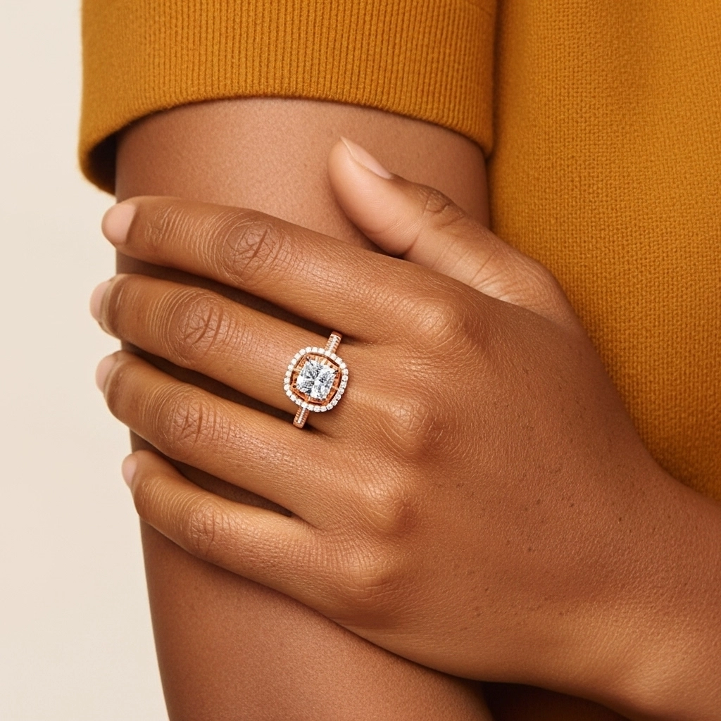 Classic Cushion 1.50ct Moissanite Engagement Ring