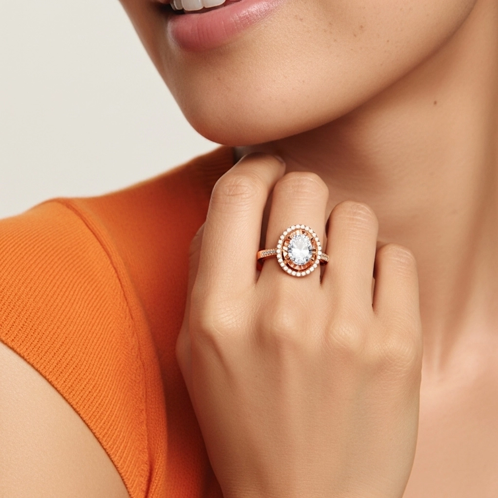 Classic Oval 1.50ct Moissanite Engagement Ring