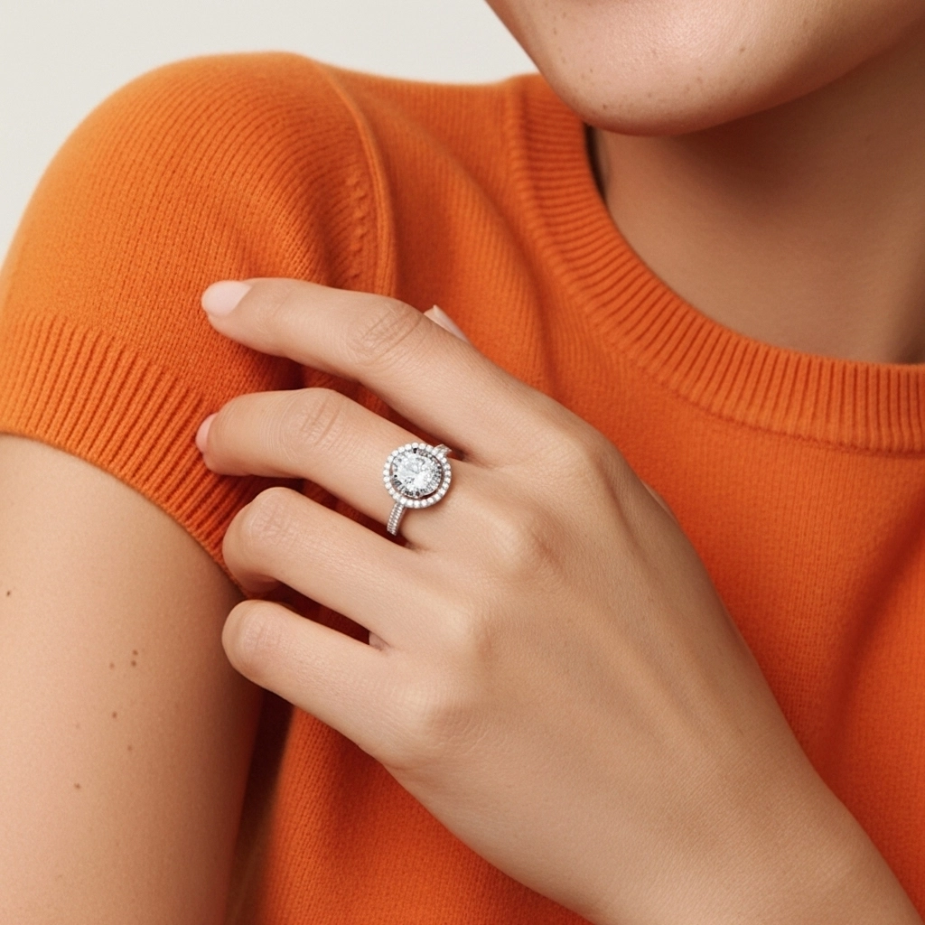 Classic Oval 1.50ct Moissanite Engagement Ring