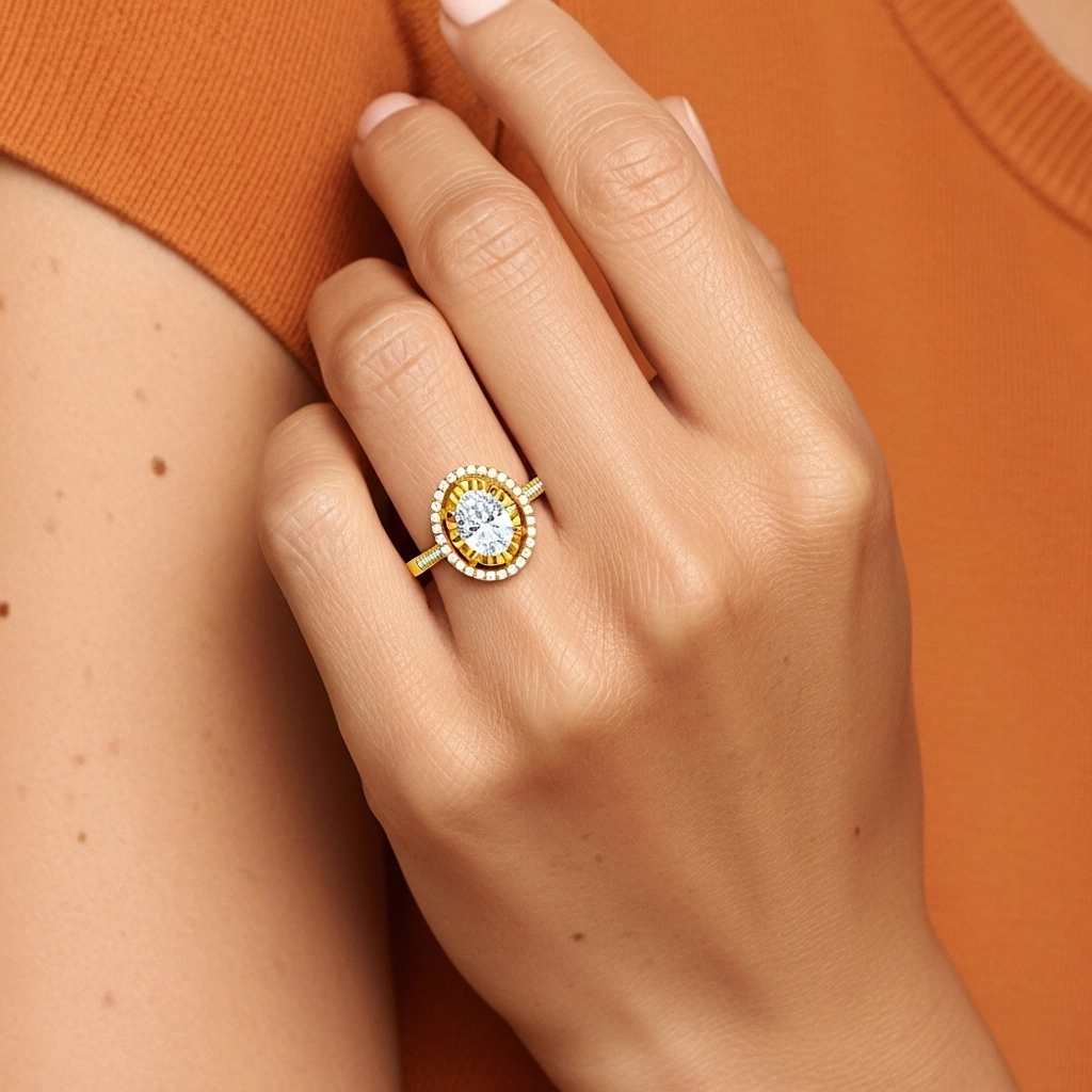 Classic Oval 1.50ct Moissanite Engagement Ring