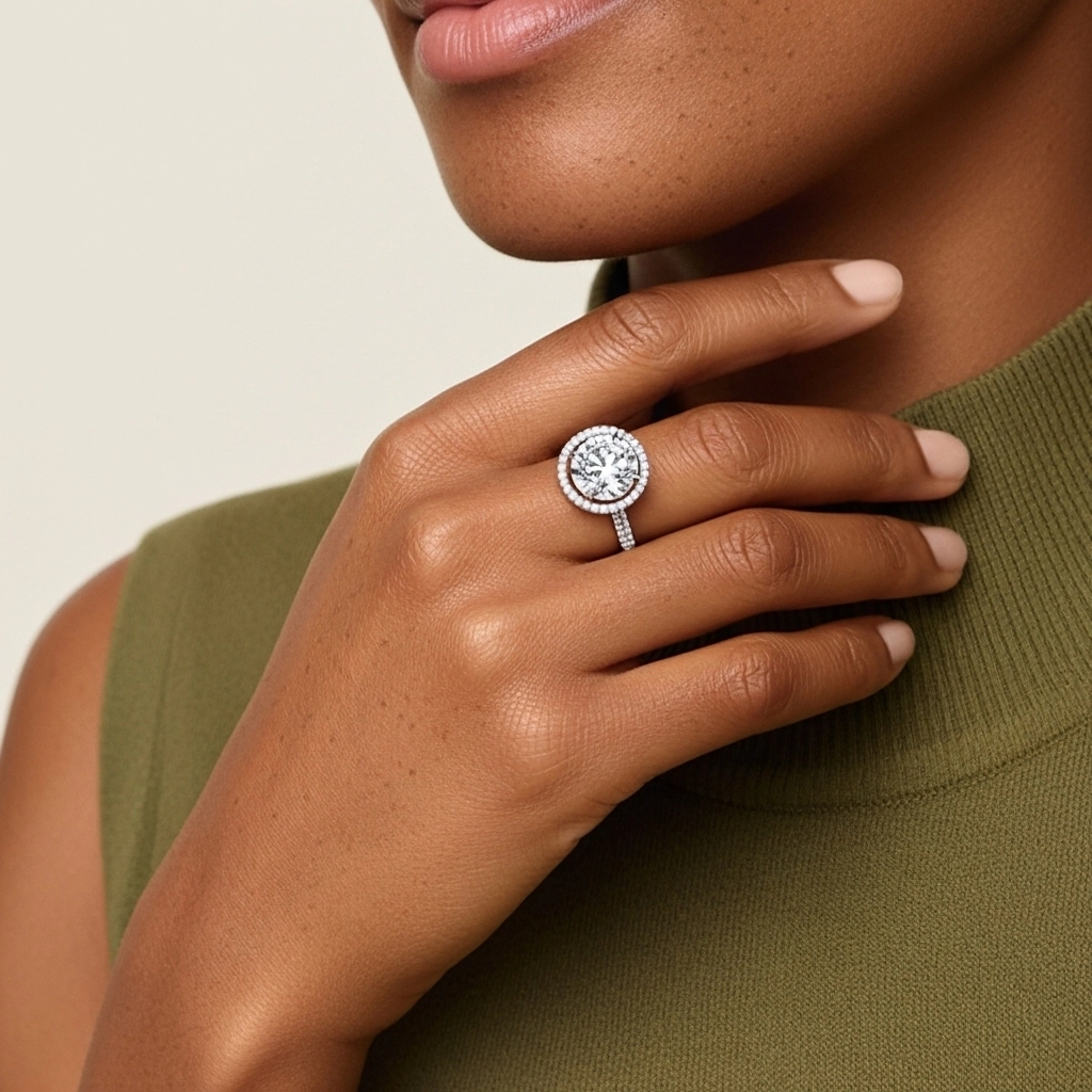 Classic Round 1.50ct Moissanite Engagement Ring