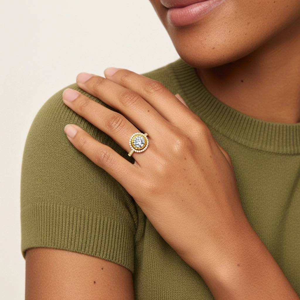 Classic Round 1.50ct Moissanite Engagement Ring