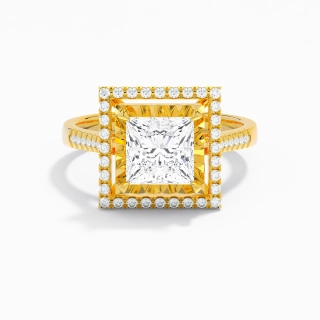 Classique Princesse 1.50ct Moissanite Bague de fiançailles