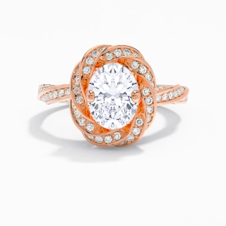 Charming Oval 2.00ct Moissanite Engagement Ring