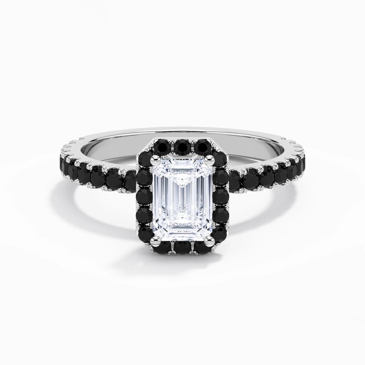 Delicate Emerald 1.00ct Cubic Zirconia Engagement Ring