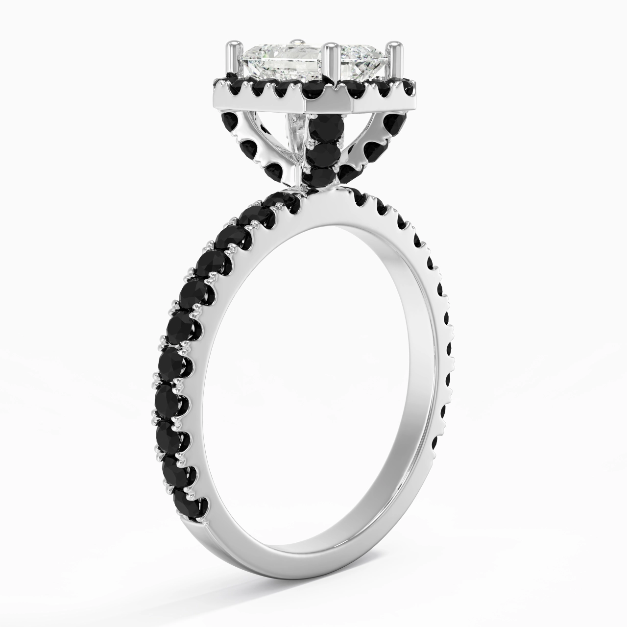 Delicate Emerald 1.00ct Cubic Zirconia Engagement Ring