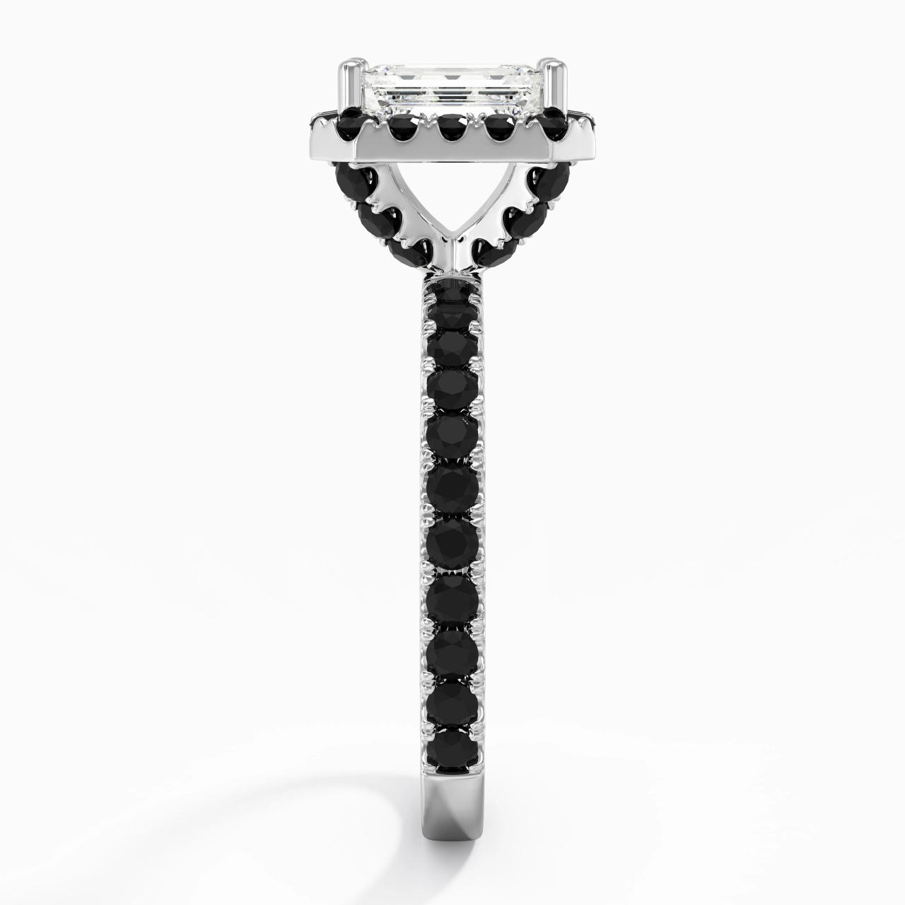 Delicate Emerald 1.00ct Cubic Zirconia Engagement Ring