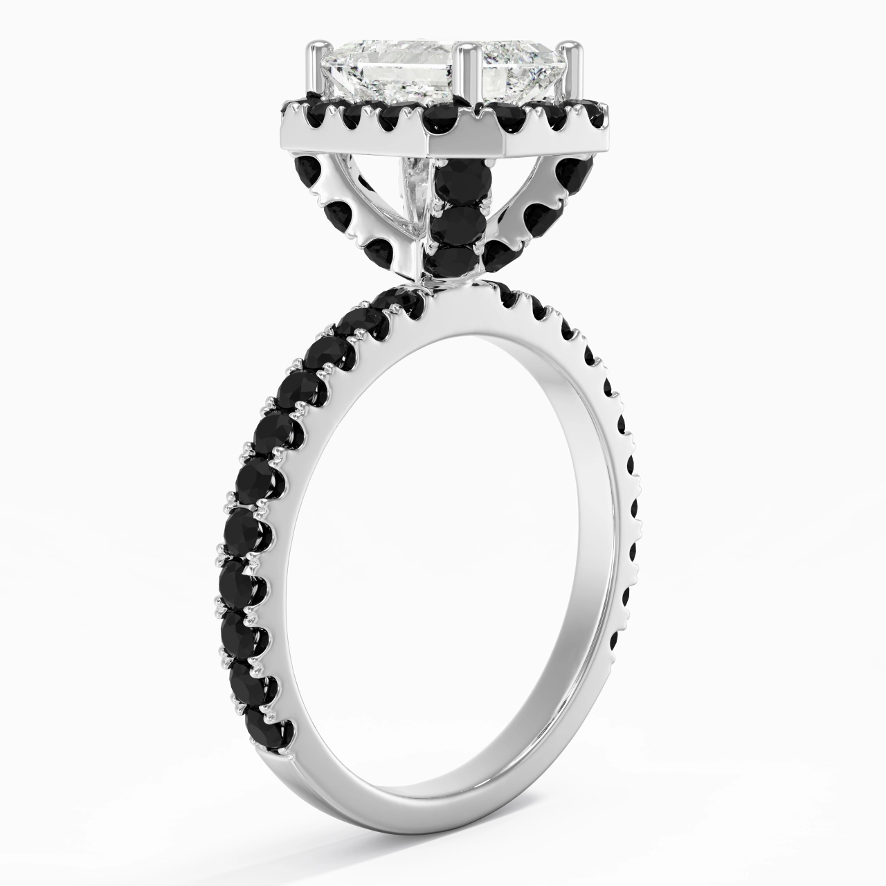 Delicate Emerald 2.00ct Cubic Zirconia Engagement Ring