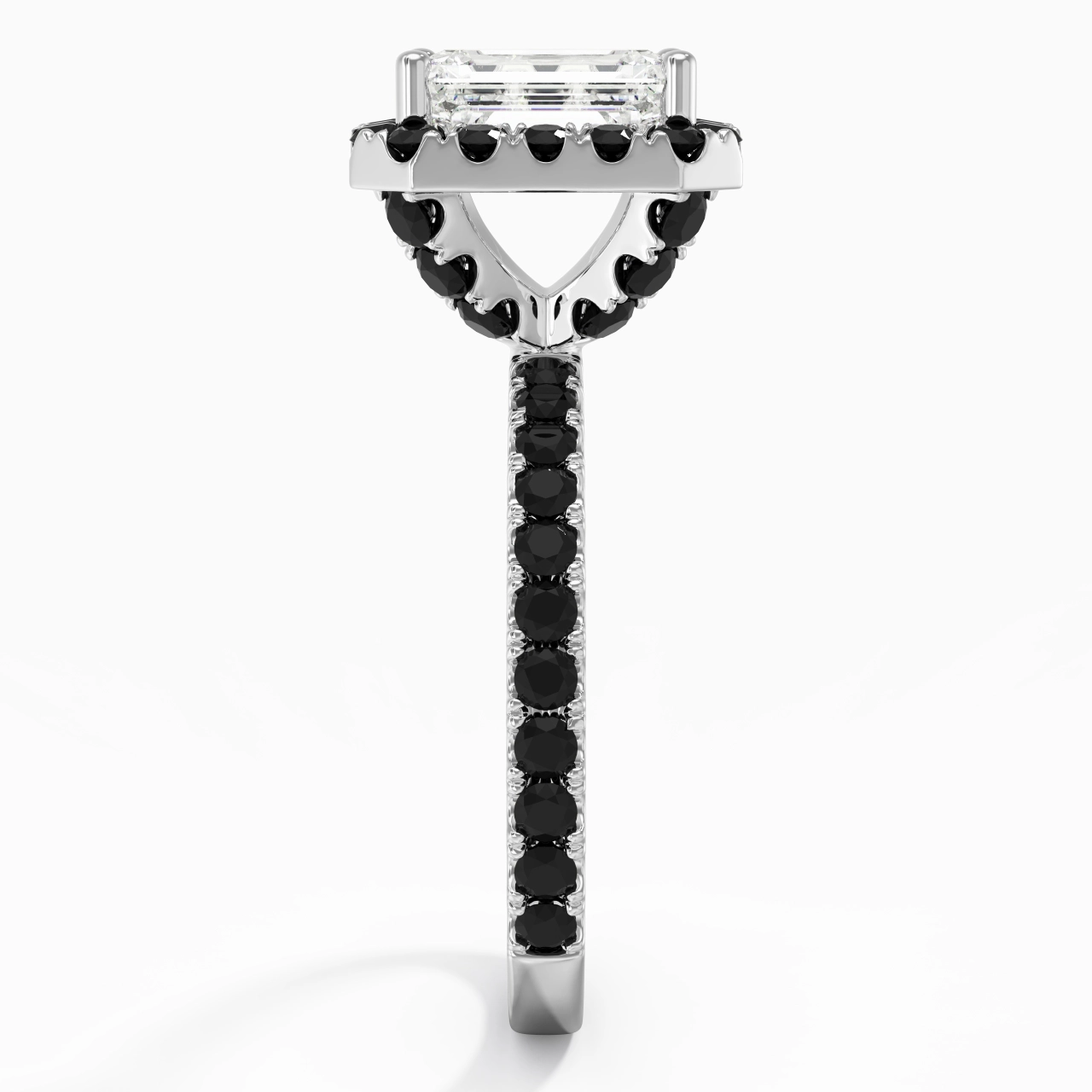 Delicate Emerald 2.00ct Cubic Zirconia Engagement Ring