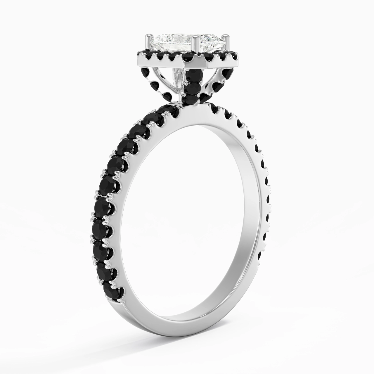 Delicate Radiant 0.80ct Cubic Zirconia Engagement Ring