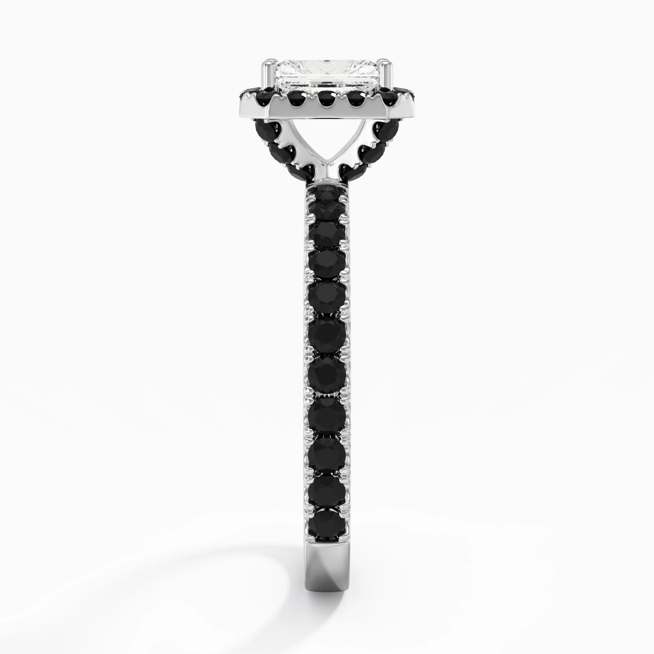 Delicate Radiant 0.80ct Cubic Zirconia Engagement Ring