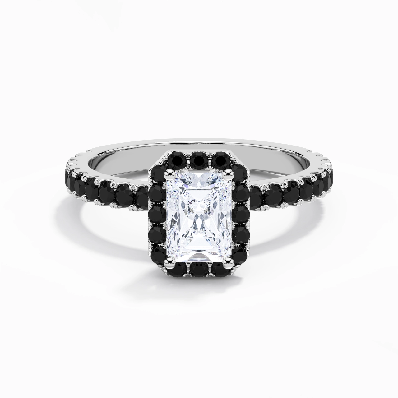 Delicate Radiant 1.00ct Cubic Zirconia Engagement Ring