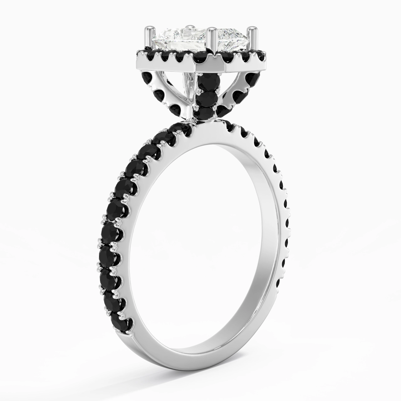 Delicate Radiant 1.00ct Cubic Zirconia Engagement Ring