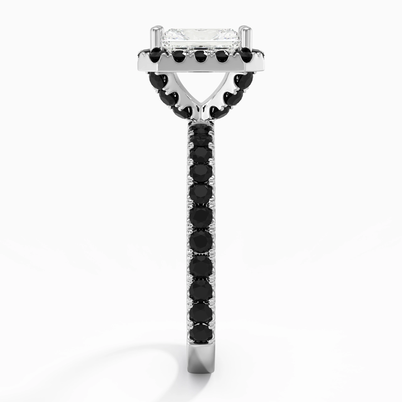 Delicate Radiant 1.00ct Cubic Zirconia Engagement Ring