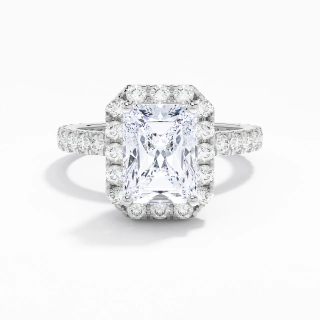 Delicate Radiant 2.00ct Moissanite Engagement Ring