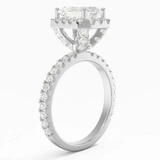 Delicate Radiant 2.00ct Moissanite Engagement Ring