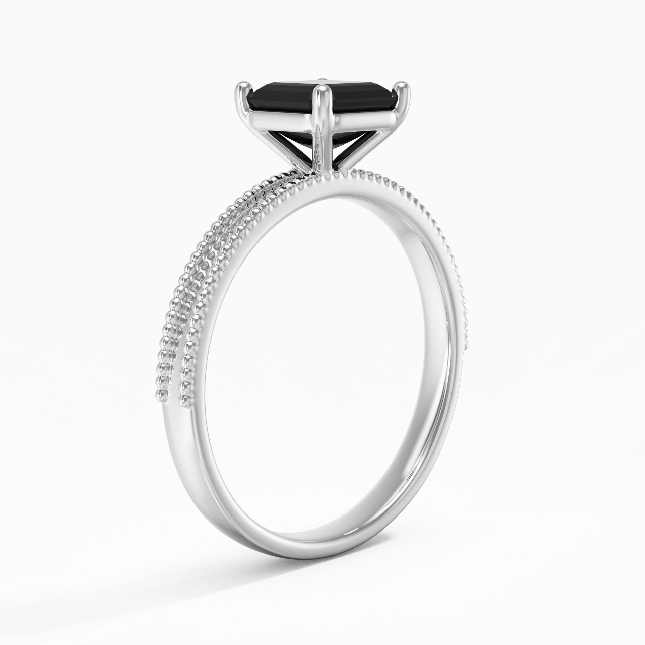 1.00ct Cubic Zirconia Engagement Ring 925 Sterling Silver