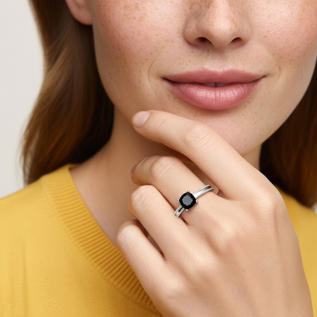 1.00ct Cubic Zirconia Engagement Ring 925 Sterling Silver