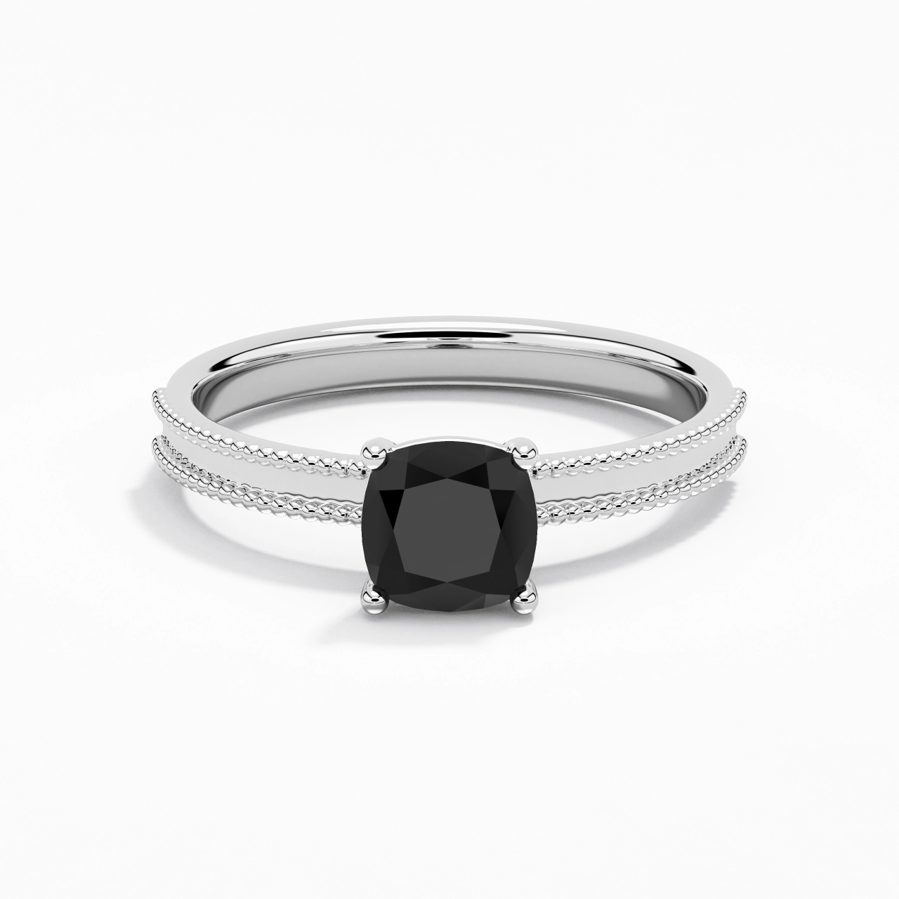 1.00ct Cubic Zirconia Engagement Ring 925 Sterling Silver