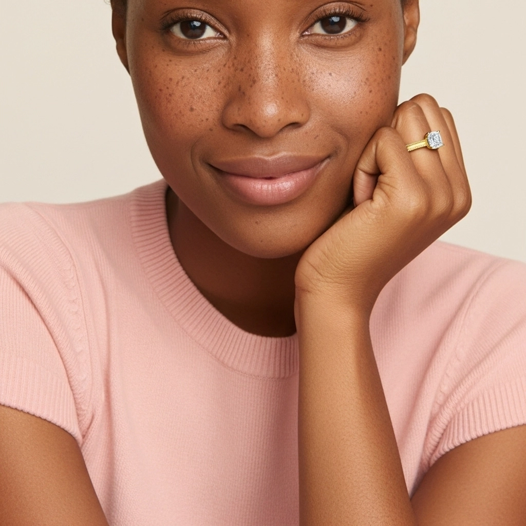 2.00ct Moissanite Bague de fiançailles Argent sterling 925