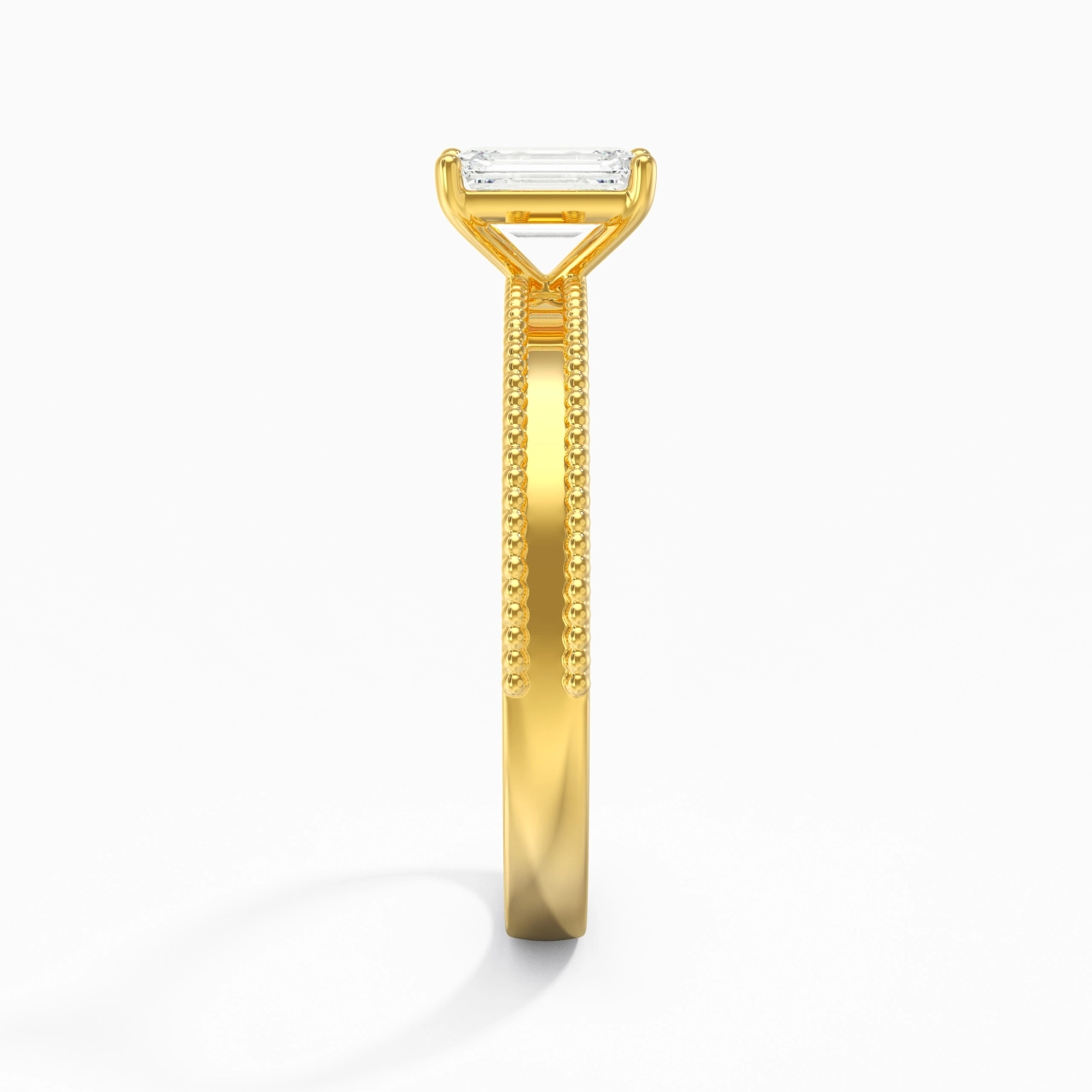 0.80ct Moissanite Engagement Ring 925 Sterling Silver