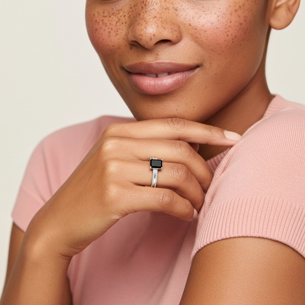 1.00ct Cubic Zirconia Engagement Ring 925 Sterling Silver